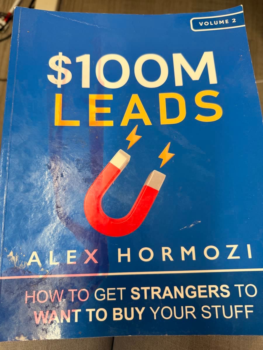 Cover of $100M Leads by Alex Hormozi