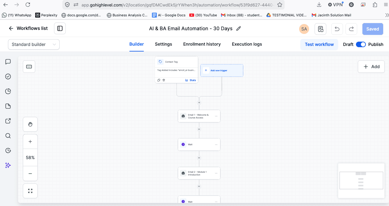 Automated lead follow-up workflow